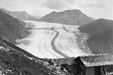 Aletsch ledovec v roce 1856.