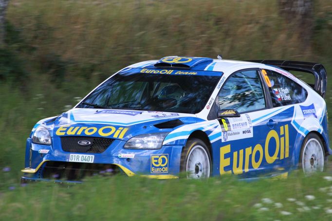 Václav Pech ve Fordu při Rallye Bohemia 2020