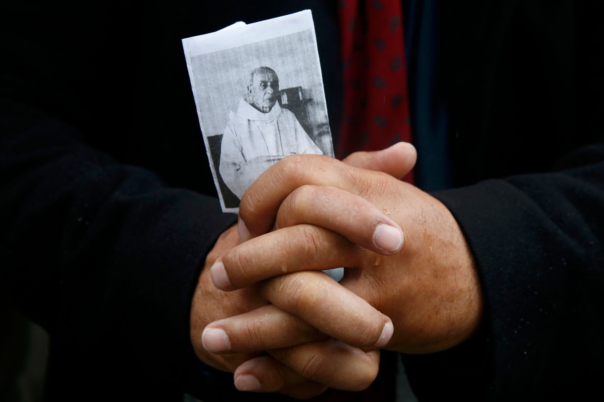 Pohřeb kněze Jacquese Hamela, kterého v kostele zavraždili islamisté.