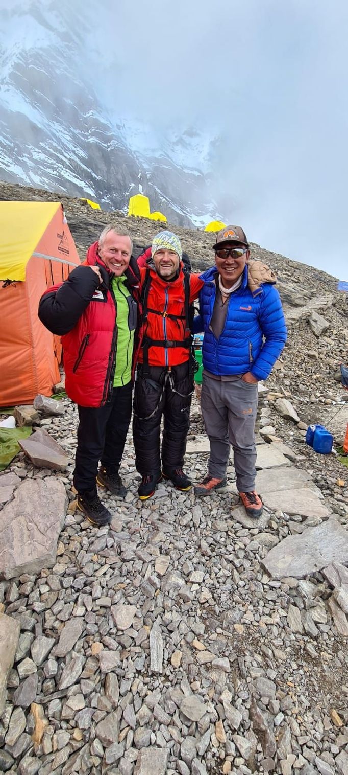 Marek Novotný na Manáslu (base camp)