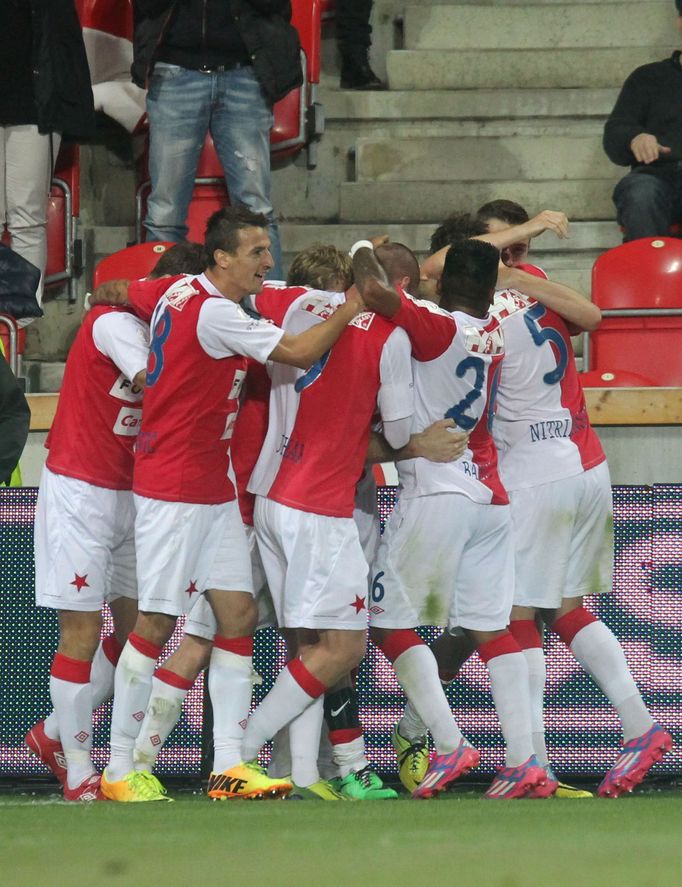 SL, Slavia - Plzeň: radost Slavie