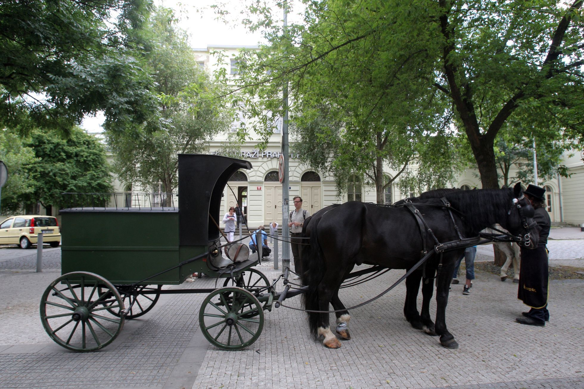 Salonní vůz Františka Ferdinanda v pražských Dejvicích