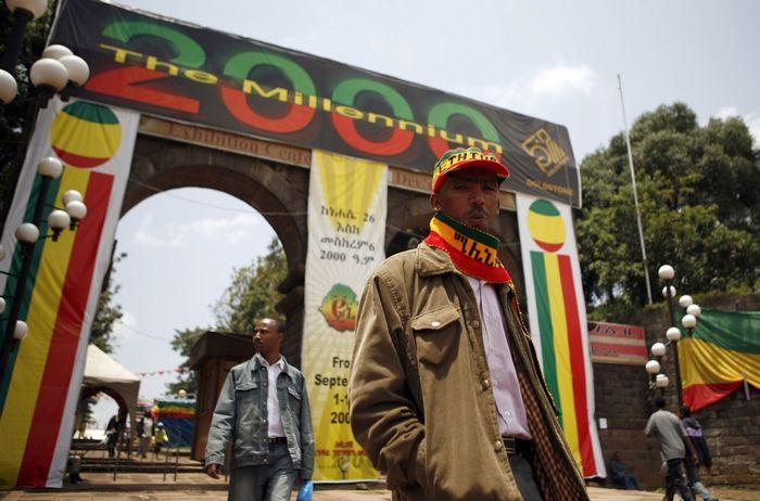 Etiopie - oslavy nového milénia