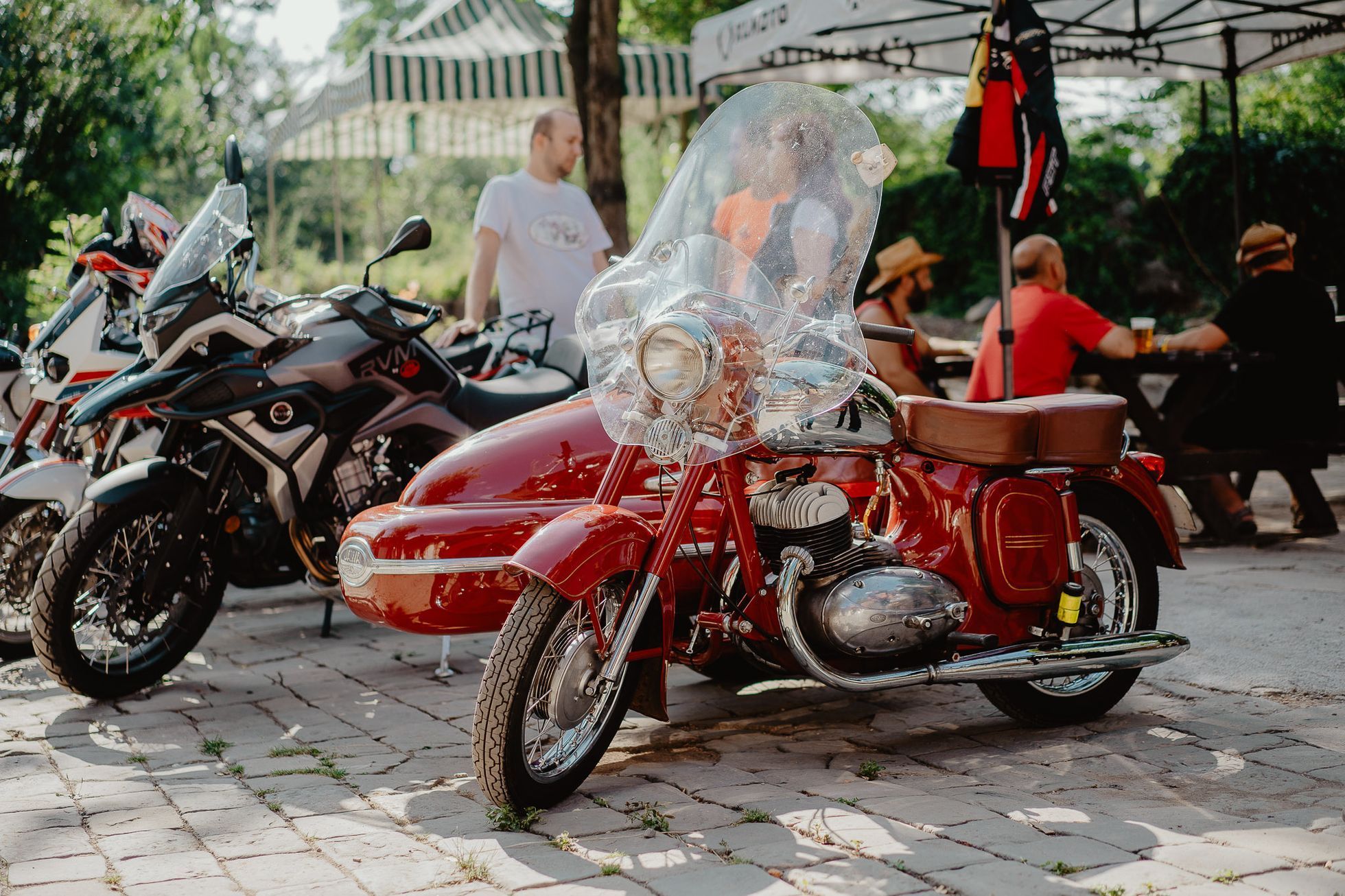 Jawa 350 Konopnice sraz mlýn