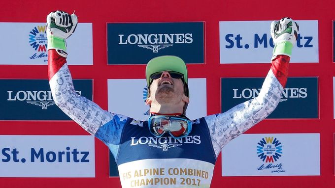 Luca Aerni slaví titul na MS. Zatím jde o nejpřekvapivější zlato šampionátu.