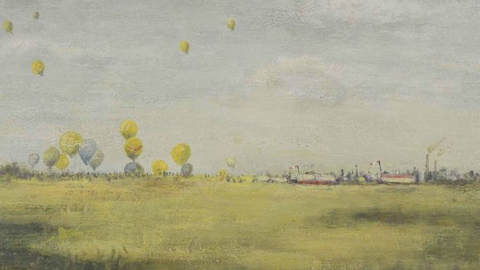 Kamil Lhoták - Závody balonů (1946)