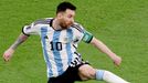 Lionel Messi v zápase MS 2022 Argentina - Mexiko