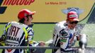 Valentino Rossi a Jorge Lorenzo