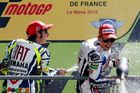 Valentino Rossi a Jorge Lorenzo