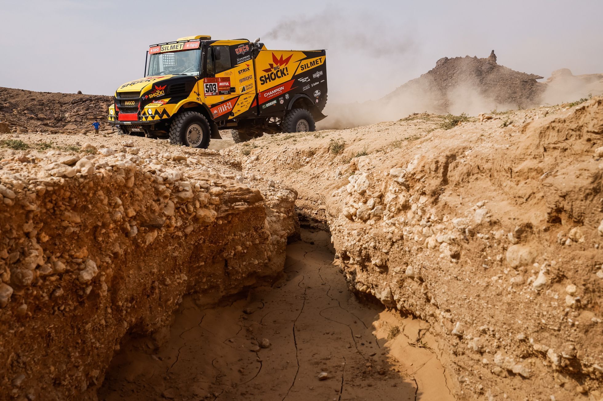Martin Macík mladší (Iveco) v 5. etapě Rallye Dakar 2021
