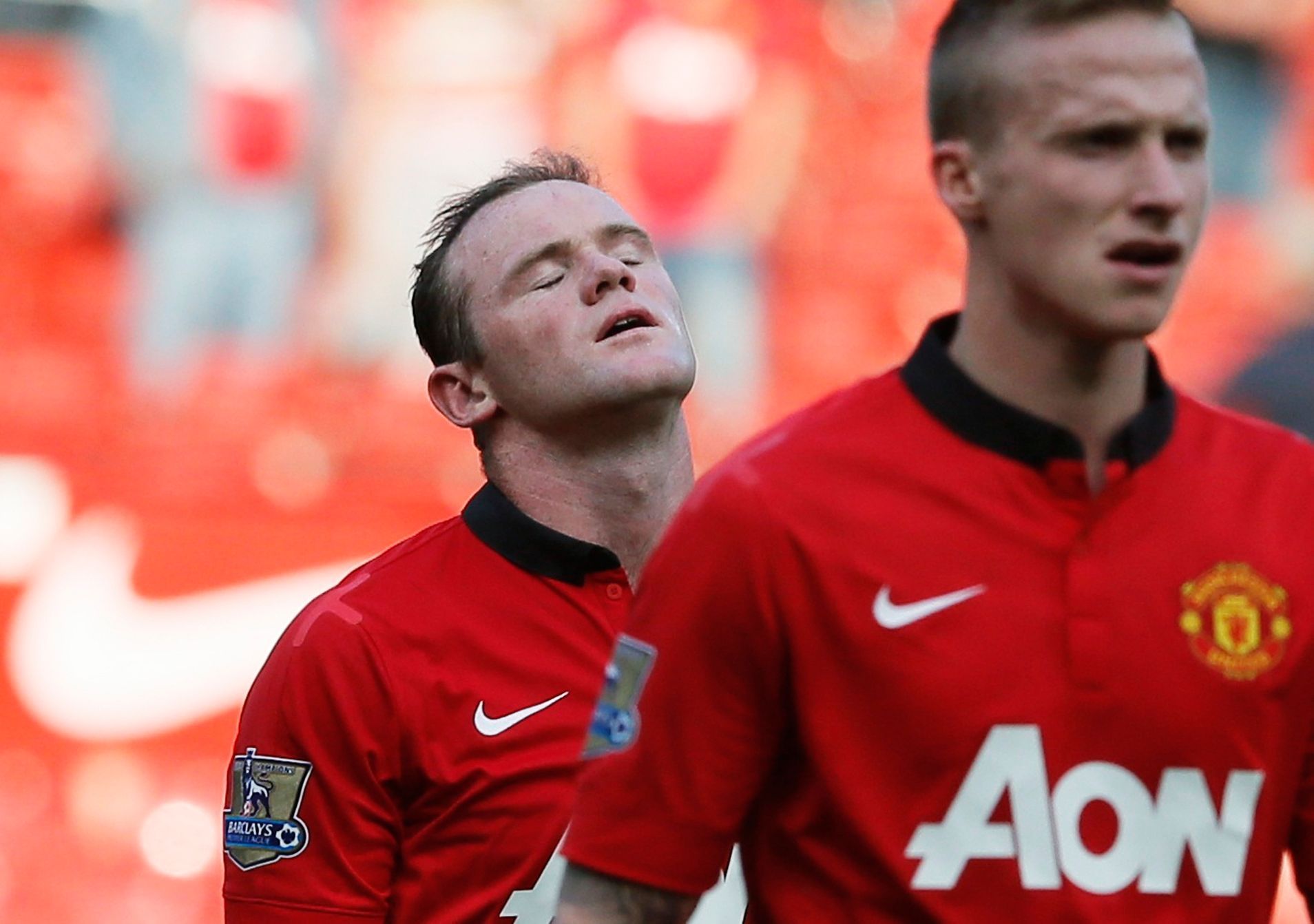 Smutný Wayne Rooney