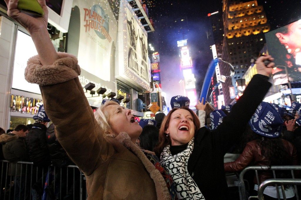 Tak svět vítá rok 2012 - Times Square - USA