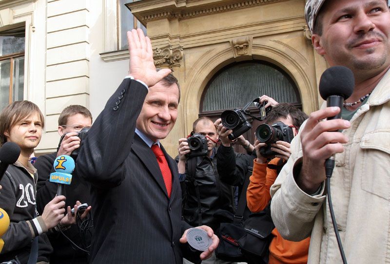 Demonstrace na podporu Jiřího Čunka