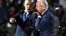 Dobojováno. 6.listopadu 2012 slavili Obama a Biden druhé vítězství.