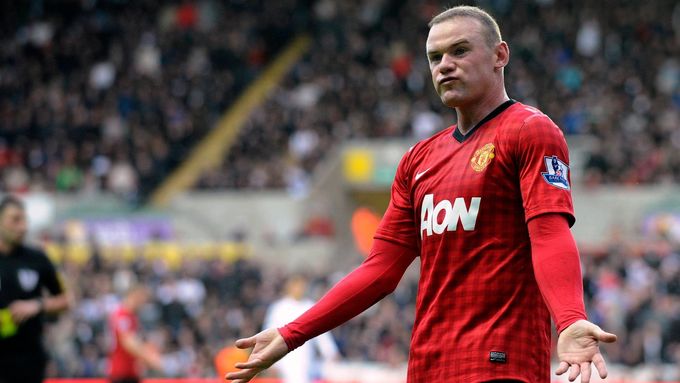 S výkonem i výsledkem United nebyl ve Swansea spokojený ani hvězdný útoční hostí Rooney