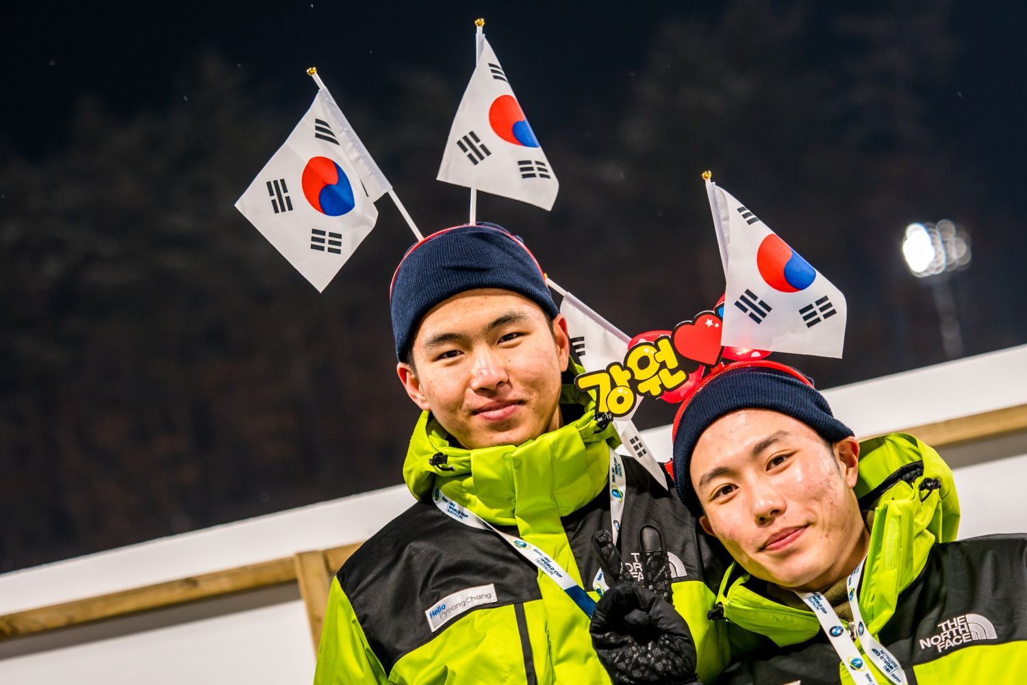 SP Pchjongčchang, sprint Ž: korejští fanoušci