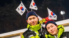 SP Pchjongčchang, sprint Ž: korejští fanoušci