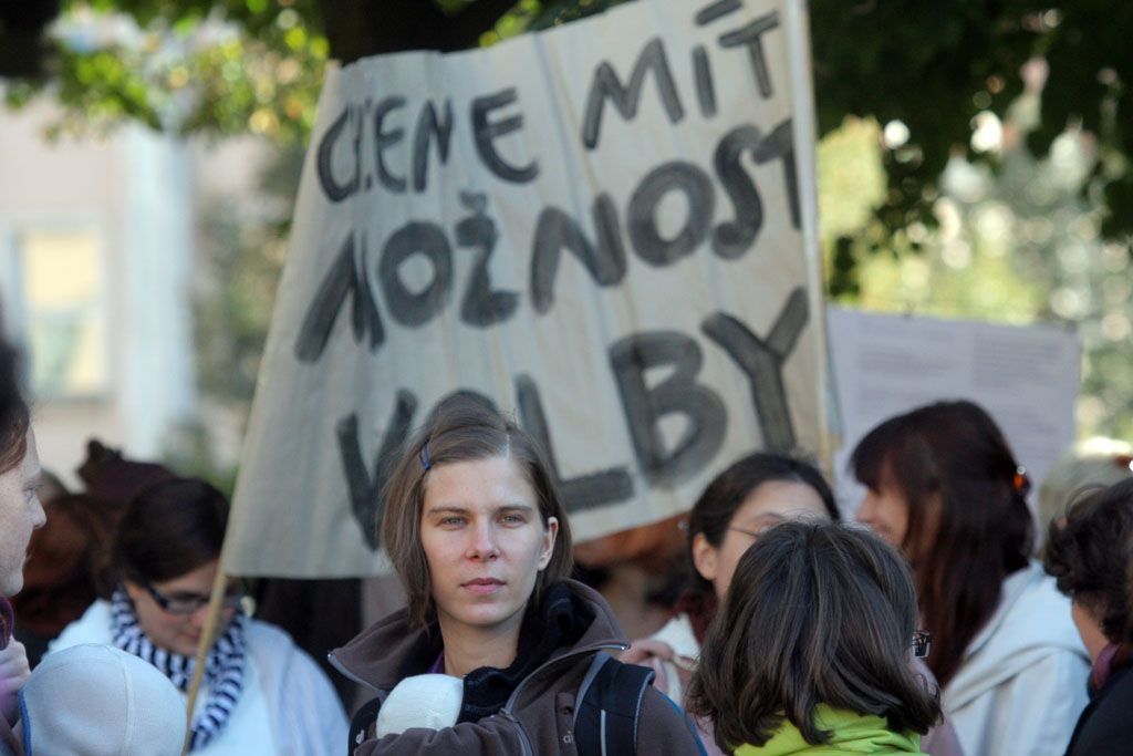 Demonstrace za svobodu porodu