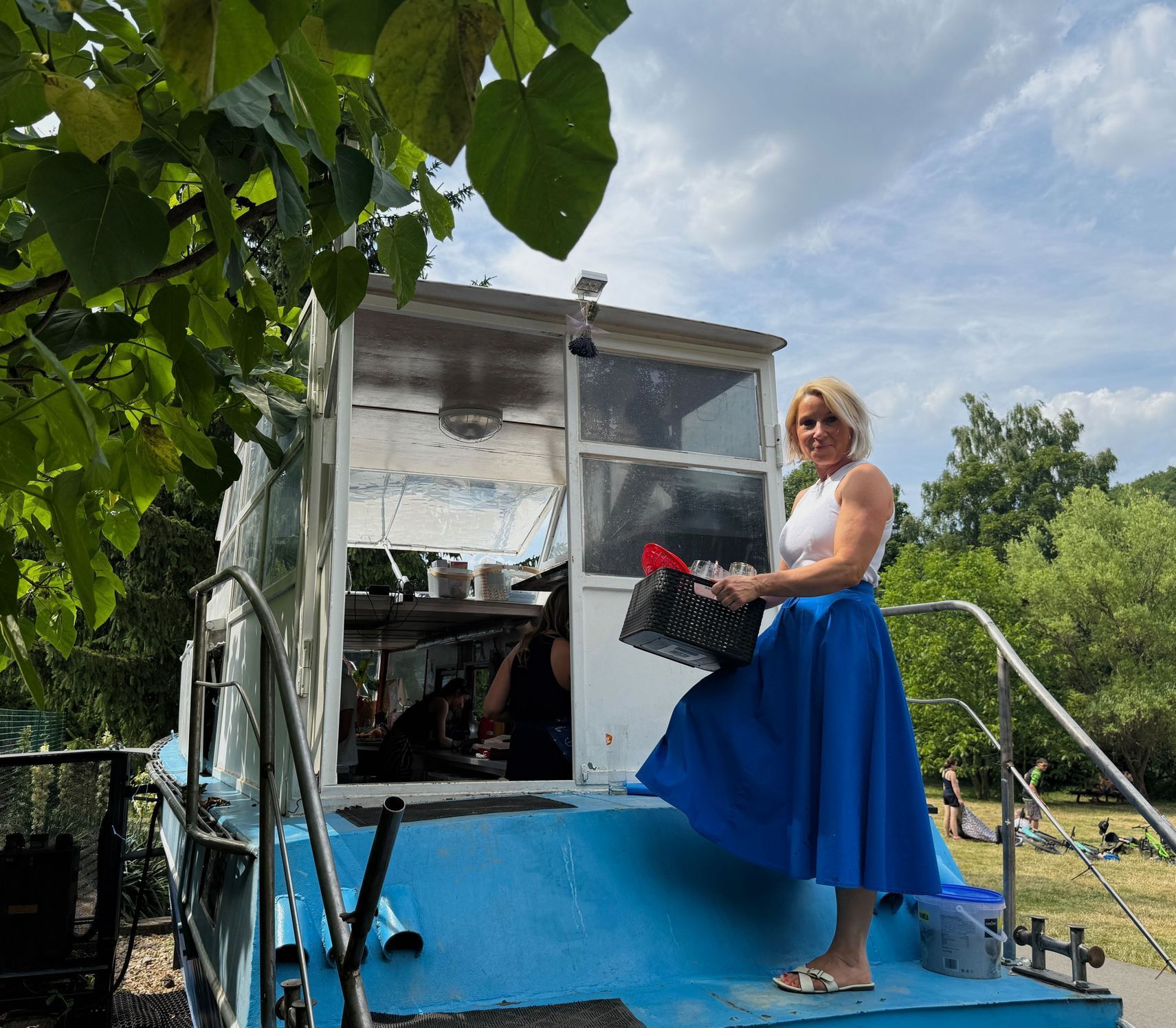 bistro, Nižbor, loď, byznys, jídlo, Berounka