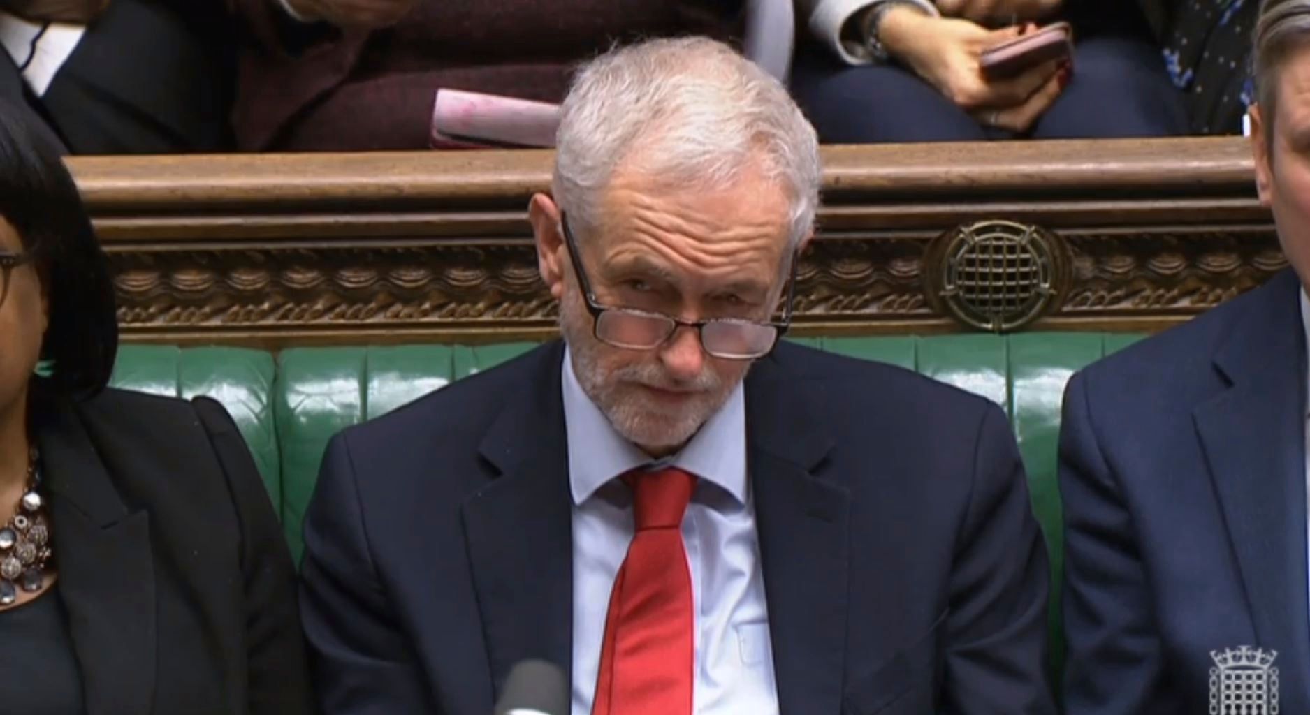Lídr labouristů Jeremy Corbyn v britské Dolní sněmovně.