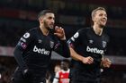 Arsenal - West Ham 0:1. Kladiváři ve druhé půli hájí těsný náskok na půdě lídra