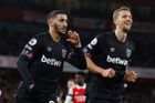 Arsenal - West Ham 0:1. Kladiváři zadělali na překvapení, penaltu proměnil Benrahma