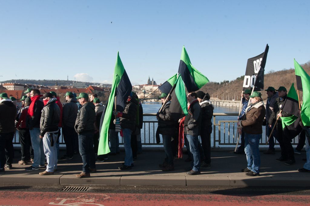 Demonstrace za prolomení těžebních limitů