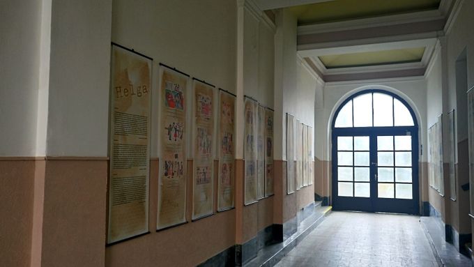 Výstava kreseb v domě na Klatovské 19