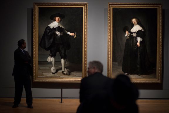 Svatební portréty Martena Soolmanse a Oopjen Coppitové vytvořil Rembrandt roku 1634, muzeum je do své sbírky získalo teprve nedávno.