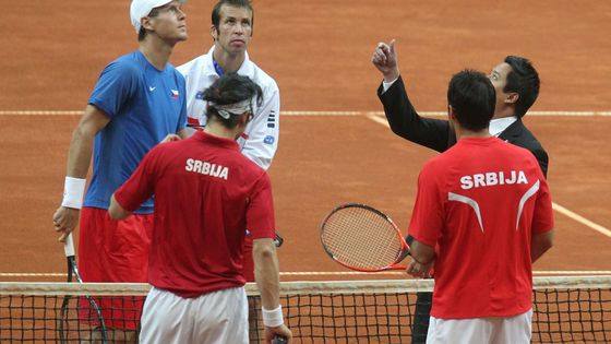 FOTO Takhle Berdych se Štěpánkem vybojovali ve čtyřhře druhý bod