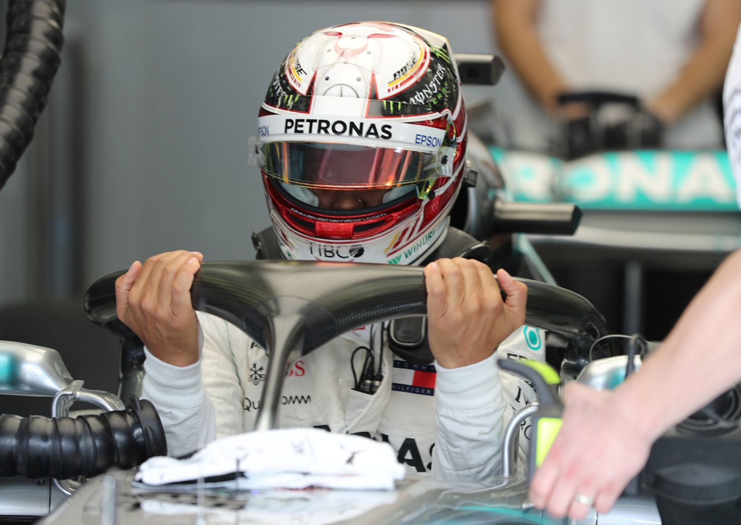 VF1, VC Bahrajnu 2018: Lewis Hamilton, Mercedes