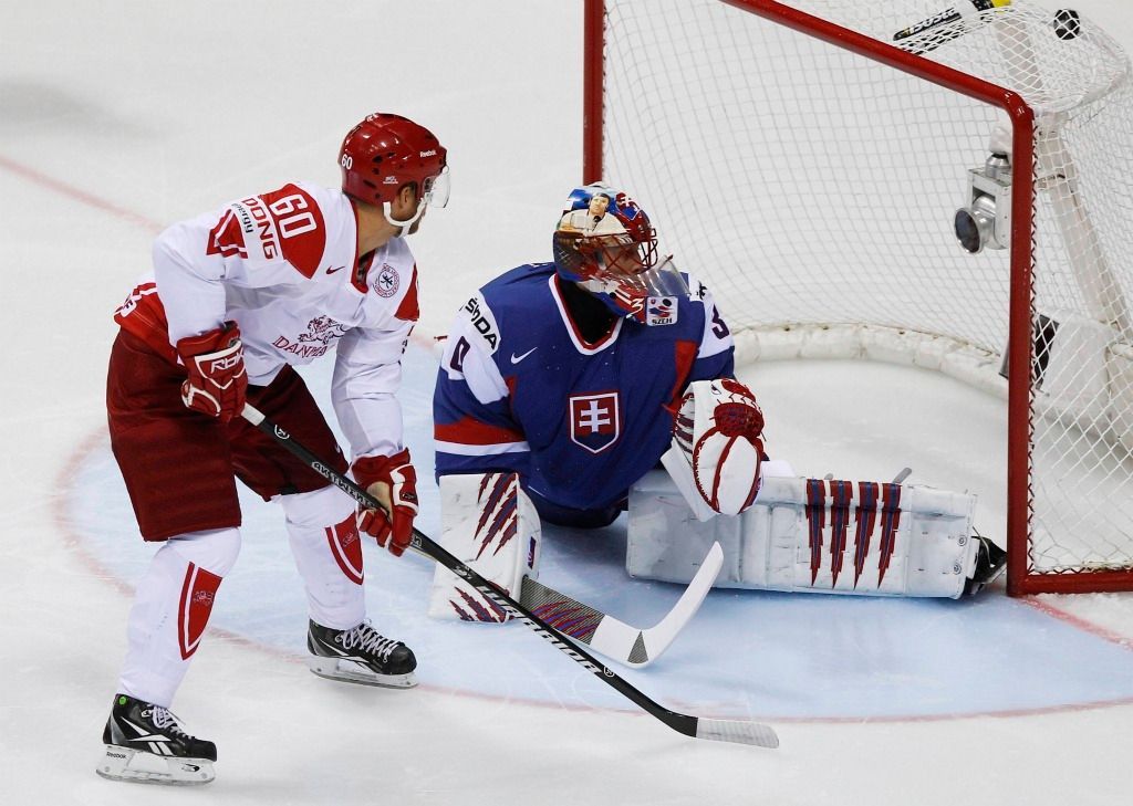 Slovensko - Dánsko (gól Dánů)