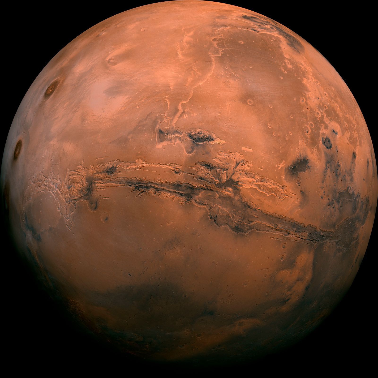 Snímek planety Mars.