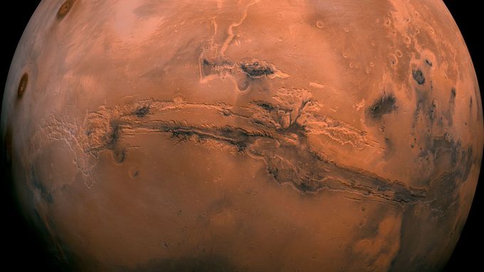 Snímek planety Mars.
