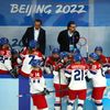 Češky slaví gól v zápase Česko - Čína na ZOH 2022