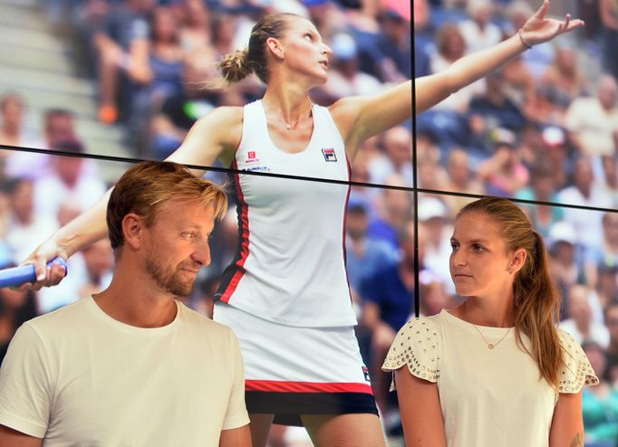 Jiří Vaněk a Karolína Plíšková po US Open 2016.