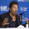 Pacino attends a news conference to promote the film Manglehorn at the Toronto International Film Festival