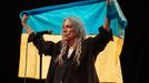 Patti Smith během svého vystoupení v pražském Foru Karlín v roce 2022.