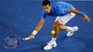 Novak Djokovič při finále Australian Open 2015