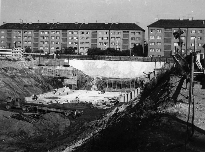 Budoucí stanice Budějovická, 18. července 1970.