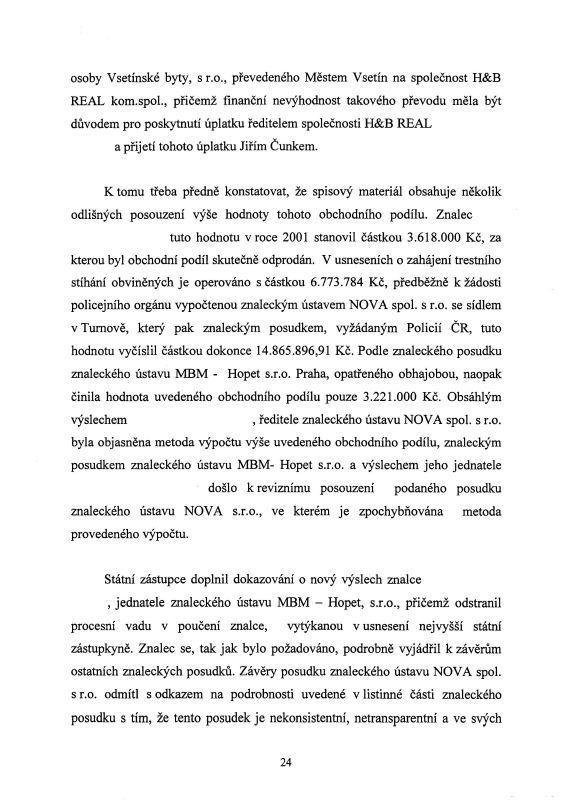 Usneseni o zastavení trestního stíhání - strana 24