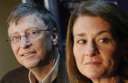 Microsoft Bill Gates a jeho žena Melinda