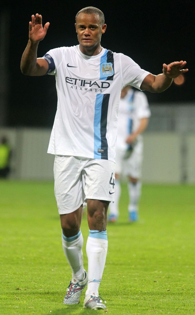 Plzeň vs. Manchester City, utkání Ligy mistrů (Vincent Kompany)