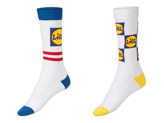 Lidl uvedl novou kolekci - ponožky s vlastním logem.