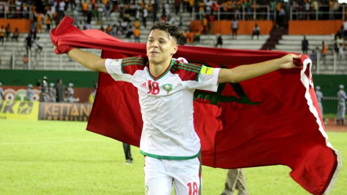 Fotbalisté Maroka slaví postup na MS v Rusku.