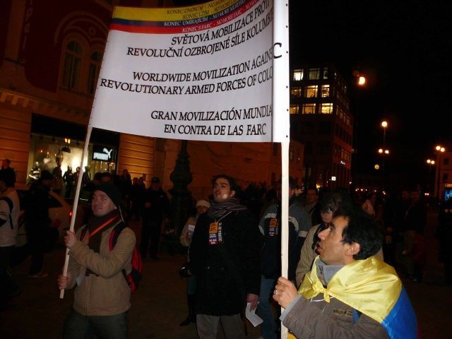 Demonstrace proti FARC, Praha