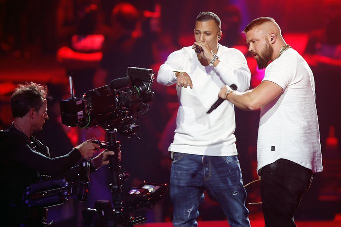 Němečtí rapeři Farid Bang a Kollegah