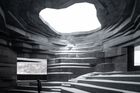 Kangyu Hu: Kaple zvuku v čínském městě Čcheng-te. Nominace na cenu Architectural Photography Awards 2022 v kategorii Interiér.