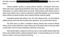 Stížnost Josefa Krále adresovaná Policii ČR, jejíž součástí je žádost o informace tykající se těla zastřeleného Otakara Schmidta.
