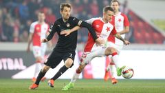 EPL, Slavia-Plzeň: Jan Sýkora - Tomáš Hořava